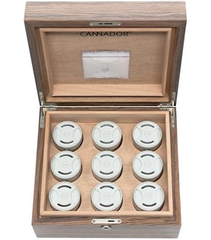 Amazon.com: Cannador 4-Strain (with nook) Walnut Humidor : Health